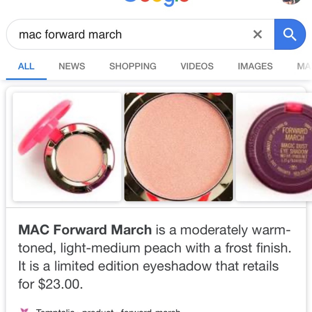 MAC Forward March Magic Dust Eyeshadow